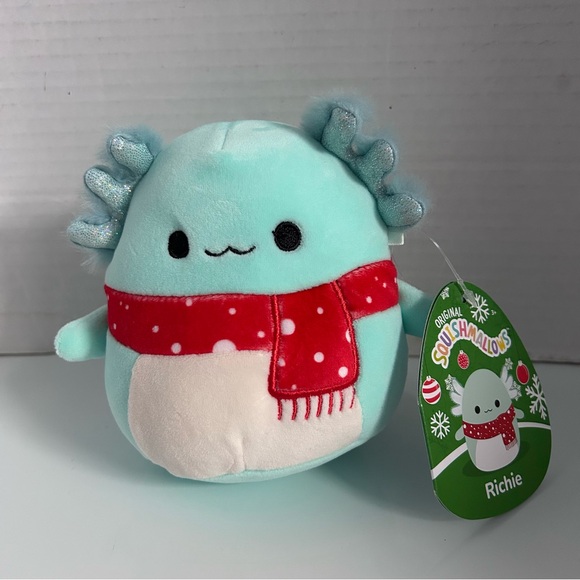 Squishmallows RICHIE the Axolotl 5” plush - Picture 3 of 7